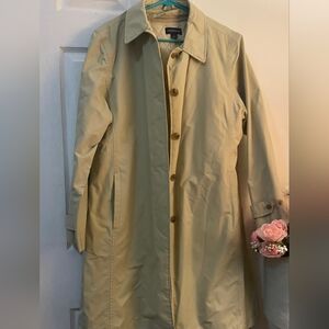 Lands' End Women's Beige Trench Coat